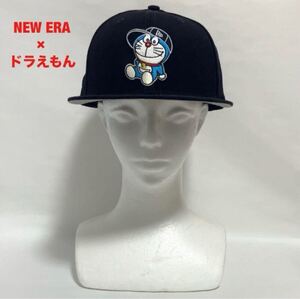 【人気】NEW ERA×ドラえもん　コラボキャップ　刺繍ロゴ　ニューエラ　メンズ　レディース　ユニセックス　ロゴデザイン