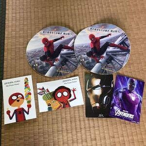 【非売品】スパイダーマン アイアンマン 特典セット ビッグステッカー×2枚、ポストカード×4枚 MARVEL ENDGAME