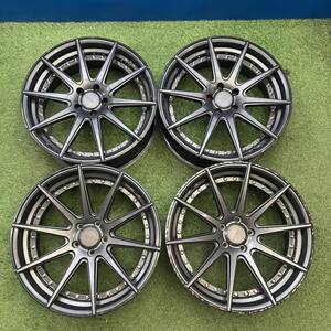 【0273】20インチ　MID.R　20×8.5 +38 / 20×9.5 +38　PCD114.3　5穴　ハブ径73.1　中古アルミホイール4本セット