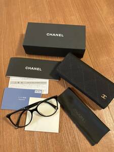 【CHANEL シャネル】バタフライ シェイプ オプティカル / 3446-A C622 / メガネ 黒 ブラック 眼鏡 クリアレンズ 度なし