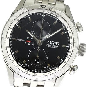 オリス ORIS 7661-01 アーティックス GT クロノグラフ 自動巻き メンズ 良品 保証書付き_795708【ev20】