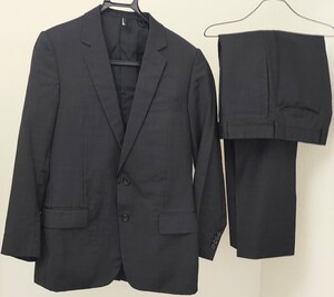 美品　ディオールオム　DIOR HOMME　スーツ　セットアップ　高級　ダークグレー　48