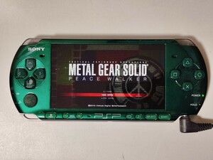 動作確認済み psp-3000 スピリティッド・グリーン メモリースティック付き 現状品