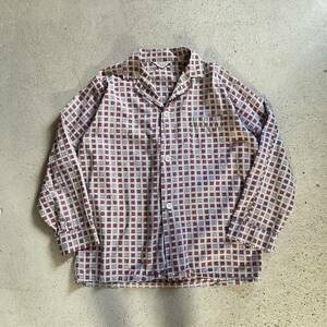 60’s LANDMARK ORIENTAL PAJAMAS SHIRT シャツ 総柄 オリエンタル柄　長袖 Vintage used 古着