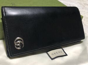 現行モデル　GUCCIマーモント二つ折り長財布　シリアル428740