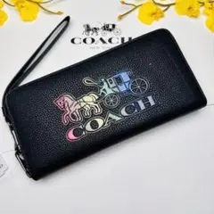 レディース長財布ブランドCoachブラック色