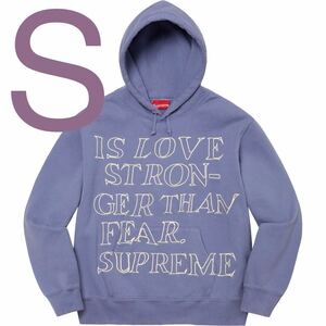 Stronger Than Fear Hooded Sweatshirt シュプリーム ストロンガー ザン フィアー フーディー スウェットシャツ 新品 LightPurple パーカー