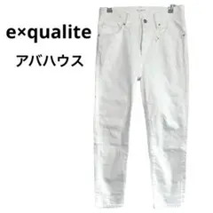 e×qualite カリテ　美品　デニム　テーパードパンツ　日本製　M 綿混