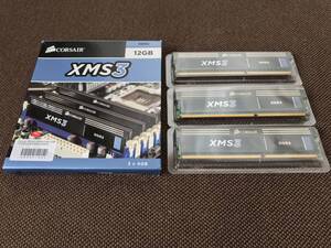 ☆ CORSAIR CMX12GX3M3A2000C9 4GB × 3枚組 合計12GB XMS3 DDR3-2000 ジャンク品扱い ☆