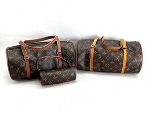 2点まとめて Louis Vuitton ルイヴィトン モノグラム パピヨン 30 ハンドバッグ[3285341