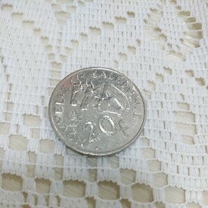 ニューカレドニア　硬貨　20フラン　コイン（1986年）