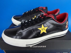 12494■新品 デッド 箱付き CONVERSE ONESTAR SUPER MARIO BROTHERS コンバース ワンスター スーパーマリオ 黒 8 26.5cm