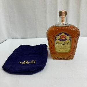 AR○ 未開栓 Crown Royal クラウン ローヤル カナディアンウイスキー 1L 40% 旧ボトル 袋付き 古酒