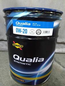 SUNOCO QUALIA スノコ クオリア SP GF-6A 0W-20 エステル配合 部分合成 20L缶 正規品