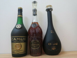 古酒 未開栓 超希少品 CAMUS XO ロングネック 700ml カミュ グランド VSOP グラン マルキ 1000ml OTARD XO オタール 700ml 3本セット