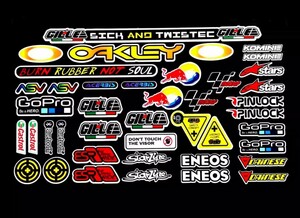 防水反射　バイクステッカー　ヘルメットステッカー　レーシングステッカー　MOTO MotoGP　レッドブル Redbull stickers 　デカール.