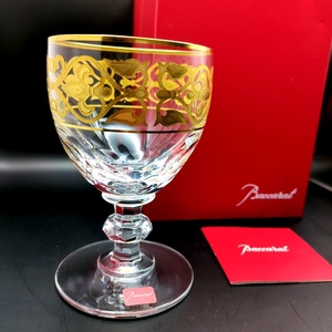 【美品】Baccarat RIVOLI バカラ リヴォリ ワイングラス 24金