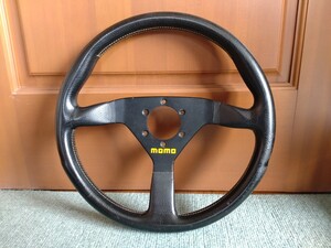 当時物 MOMO ヴェローチェ ベローチェ ステアリング 35φ ハンドル 旧車アクセサリー 旧車パーツ カーパーツ ガレージインテリア レトロ