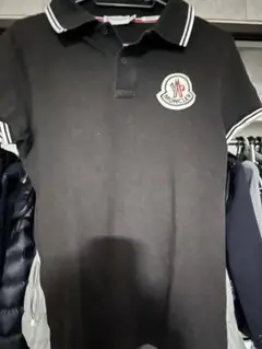 MONCLER ブラック ポロシャツ S スリムフィット