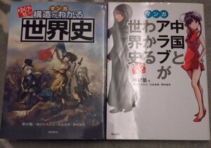 送料無料 匿名配送 マンガゆげ塾の構造がわかる世界史 中国とアラブがわかる世界史 2冊セット 歴史 学習漫画