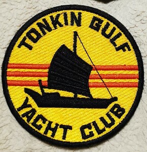 レアなTONKIN GULF YACHTCLUB トンキン湾ヨットクラブパッチ A-③ #第7艦隊 #フライトジャケット #トップガン #CWU-45 #G8 #WEP #ベトナム