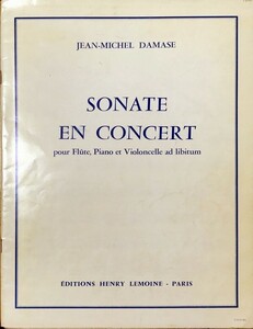 ダマーズ SONATE EN CONCERT 演奏会用ソナタ (フルート＋ピアノ) 輸入楽譜 Damase SONATE EN CONCERT 洋書