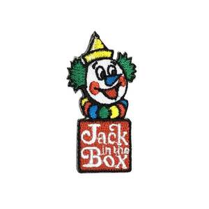 ミニワッペン Jack in the box ミニジャックインザボックス (5x2.5cm) [MW163] 手芸 パッチワーク アメ雑 アメリカン雑貨