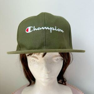 Champion 帽子 フリーサイズ チャンピオン ベースボールキャップ ストリートファッション サイズ調節 フラットバイザースナップバック