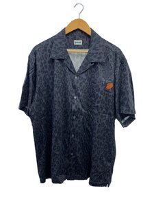 Schott◆半袖シャツ/XL/レーヨン/GRY/レオパード/782-3123011