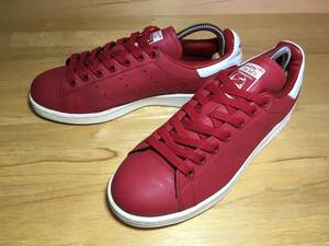 ★アディダス adidas スタンスミス Stan Smith 赤×白 2015年製 23.5cm 美品 Used 検 テニス シンプル スニーカー スーパースター 