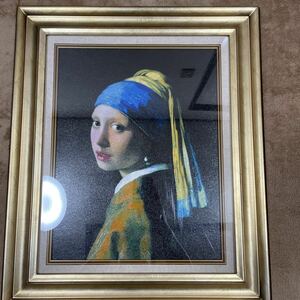 ヨハネス フェルメール 絵画 真珠の耳飾りの少女 青いターバンの少女 額 複製画 模写 美術品 人物画 JOHANNES VERMEER