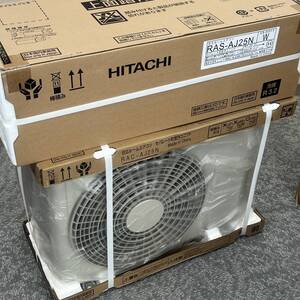 未使用 日立 白くまくん ルームエアコン 室内機 RAS-AJ25N / 室外機 RAC-AJ25N