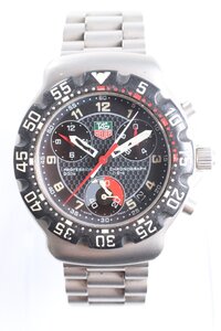 ★TAG HEUER タグホイヤー FIA F1ワールドチャンピオンシップ フォーミュラー1 クロノグラフ CA1211-1 クオーツ メンズ 腕時計 4450-TE