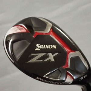 Th595291 スリクソン ゴルフクラブ ZX U3 ユーティリティ 19° REBOUND FRAME 右打ち用 ヴァンキッシュ VANQUISH 6 SRIXON 中古