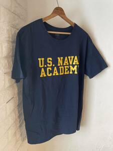 米軍 スーベニア us navy academy mv sport ボディ 半袖 ネイビー 検）ヴィンテージ USA us army リーバイス old 70s 60s y2k