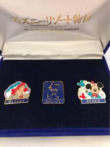 micky #disney ミッキー アリエル ディズニーリゾート物語 #限定 #ピンバッチ #セット #ケース入 #非売品