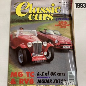 B2742　1993「CLASSIC CARS」クラシックカー 英国 旧車雑誌 ビンテージカー 英国車 ヴィンテージ 自動車