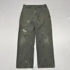 90s Carhartt ペンキ 襤褸 ダメージ ダック ペインターパンツ