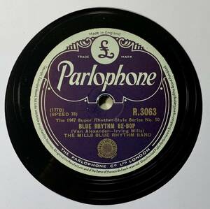 THE MILLS BLUE RHYTHM BAND / BLUE RHYTHM JAM /BLUE RHYTHM BE-BOP (Parlo R.3063) SPレコード　78RPM JAZZ 《英》