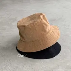 コーデュロイバケットハット ベージュ 帽子 レディース ファッション 小物 韓国