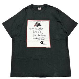 90s USA製　オズの魔法使い トトからドロシーに向けての手紙　Tシャツ