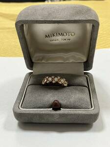 【E/H14015】MIKIMOTO ミキモト リング 指輪 K18 MD)0.85ct 約4.2g