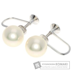 MIKIMOTO ミキモト アコヤパール 真珠 イヤリング K18ホワイトゴールド レディース 中古