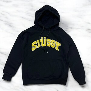 古着 90s MEXICO製 STUSSY HOODY BLACK ストゥーシー フーディー パーカー【Vintage】