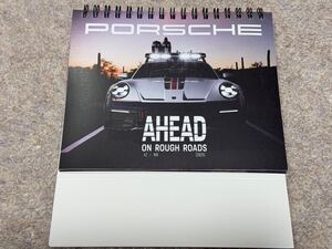 ポルシェ　PORSCHE オリジナル　2025 卓上カレンダー　送料無料　未使用品　AHEAD ON ROUGH ROADS