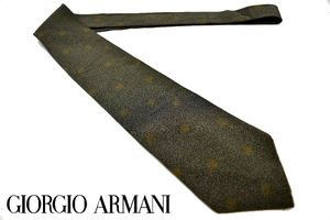 N1035★送料無料★美品★GIORGIO ARMANI CRAVATTE ジョルジオアルマーニ★イタリア製 パターン柄 シルクネクタイ