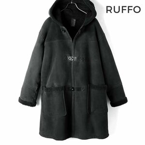 ◆【RUFFO(ルッフォ)/秋冬/ムートンレザーフーデッドコート(RUFFO109W)】[rfo2380011-50]