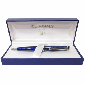 ウォーターマン WATERMAN ボールペン 筆記用具 文房具 回転式 マーブル 青 ブルー その他