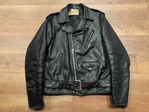 激レア ロング丈 70s 前期 Schott 613 Long Bros ブロス 牛タグ ワンスター ライダース レザー ショット ジャケット