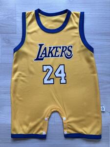 【新品】 ベビー服　BRYANT #24 コービー・ブライアント NBA レイカーズ LAKERS 赤ちゃん ロンパース ユニフォーム バスケ 73 出産